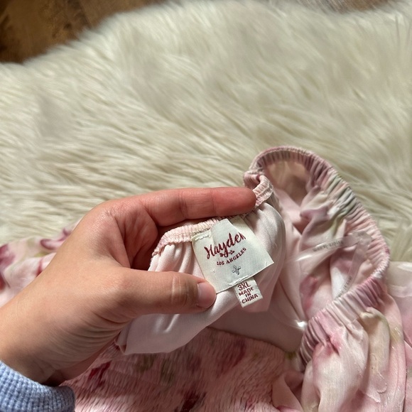 BALTIC BORN Flora Midi Dress In Blush Print - Picture 4 of 4